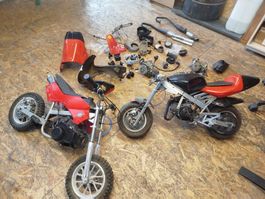 Lot de 2 Mini-motos 50cc - Pièces détachées pour bricoleur