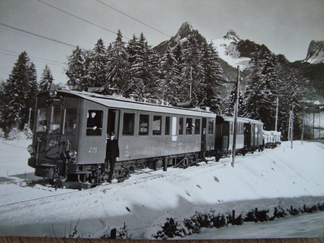 GFM Chemins de fer Fribourgeois Triebwagen BCe 4/4 Nr. 421 + Kaufen