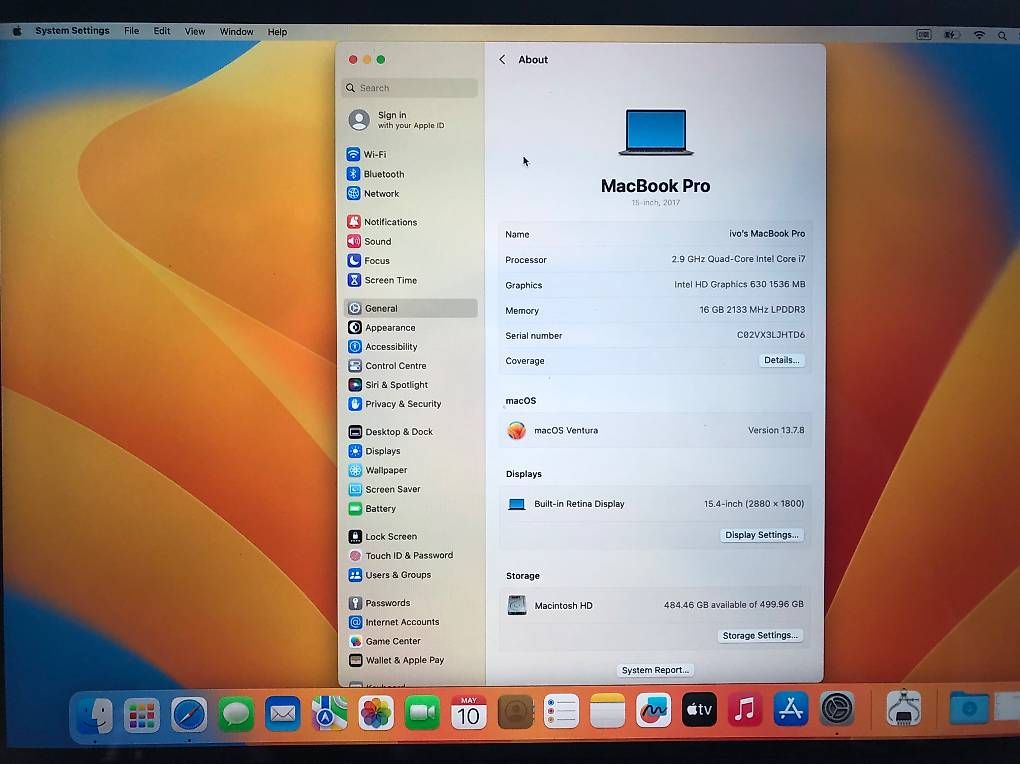 Apple Notebook: MacBook Pro 2017 Core i7 – Usato da Othmarsingen venduto da Ivo111 1