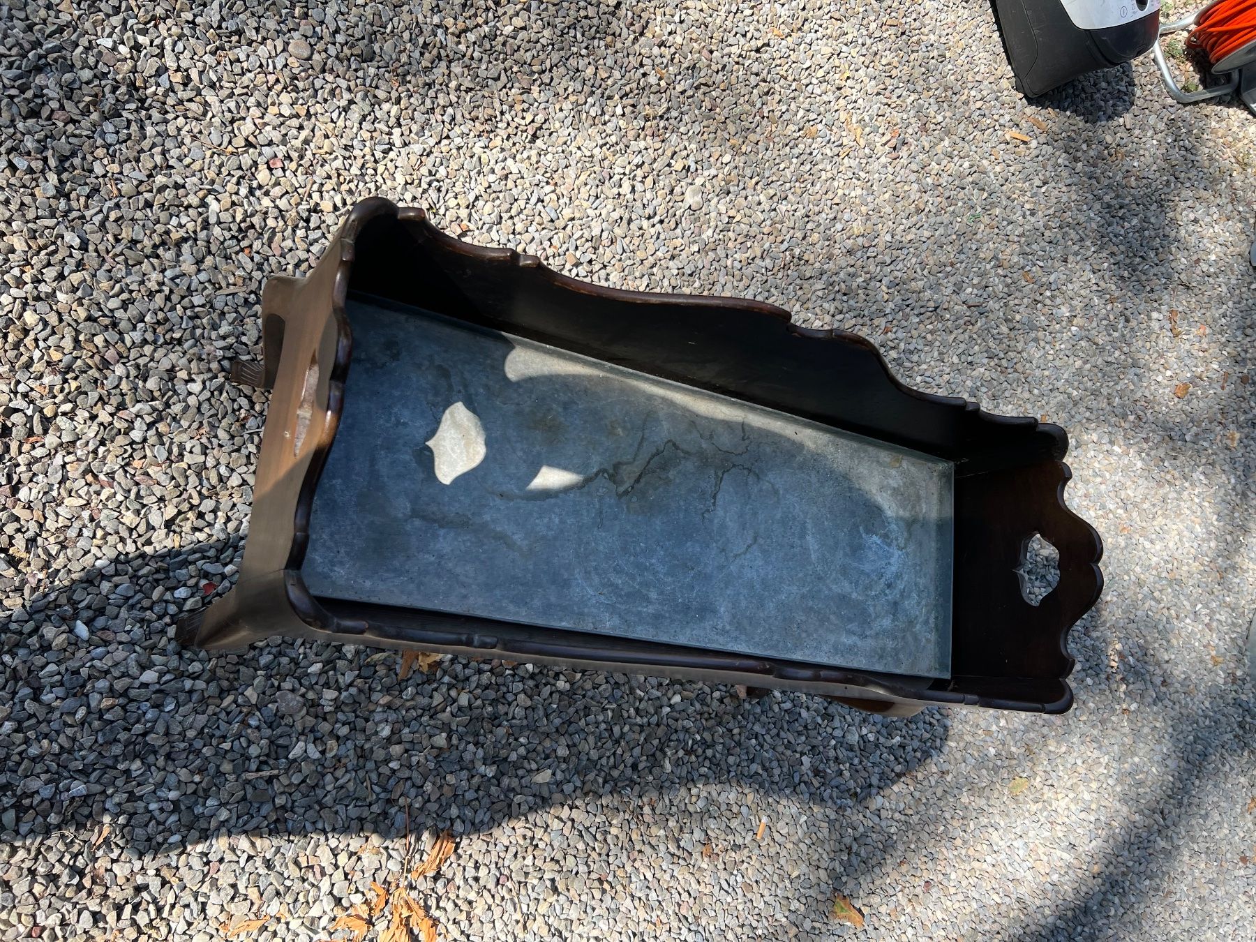 Sonstiges für Haushalt & Wohnen: Blumenständer Holz dunkel mit Metall Einsatz, Nr 18 – Gebraucht aus Glattfelden von maa_qcj8 3