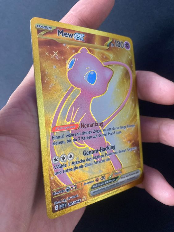 Mew ex 205 Gold - Secret Rare - MEW 151 - DE (Neu (gemäss Beschreibung ...