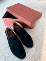 Original Loro Piana Open Walk Suede Gr. 42 | Schwarz