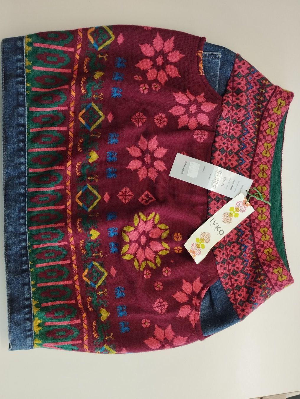 Ivko Gonne: IVKO Mini Rock Cherry Pie 100% Merino Extrafine – Nuovo (secondo la descrizione) da St. Gallen venduto da SergioRUS