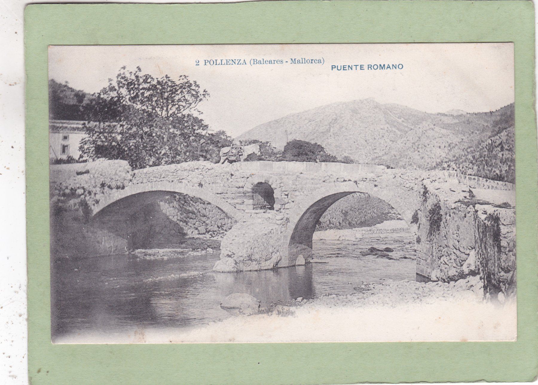 Cartoline postali: Spanien Pollenza  Puente Romano – Usato da Herisau venduto da Lisegrat2008