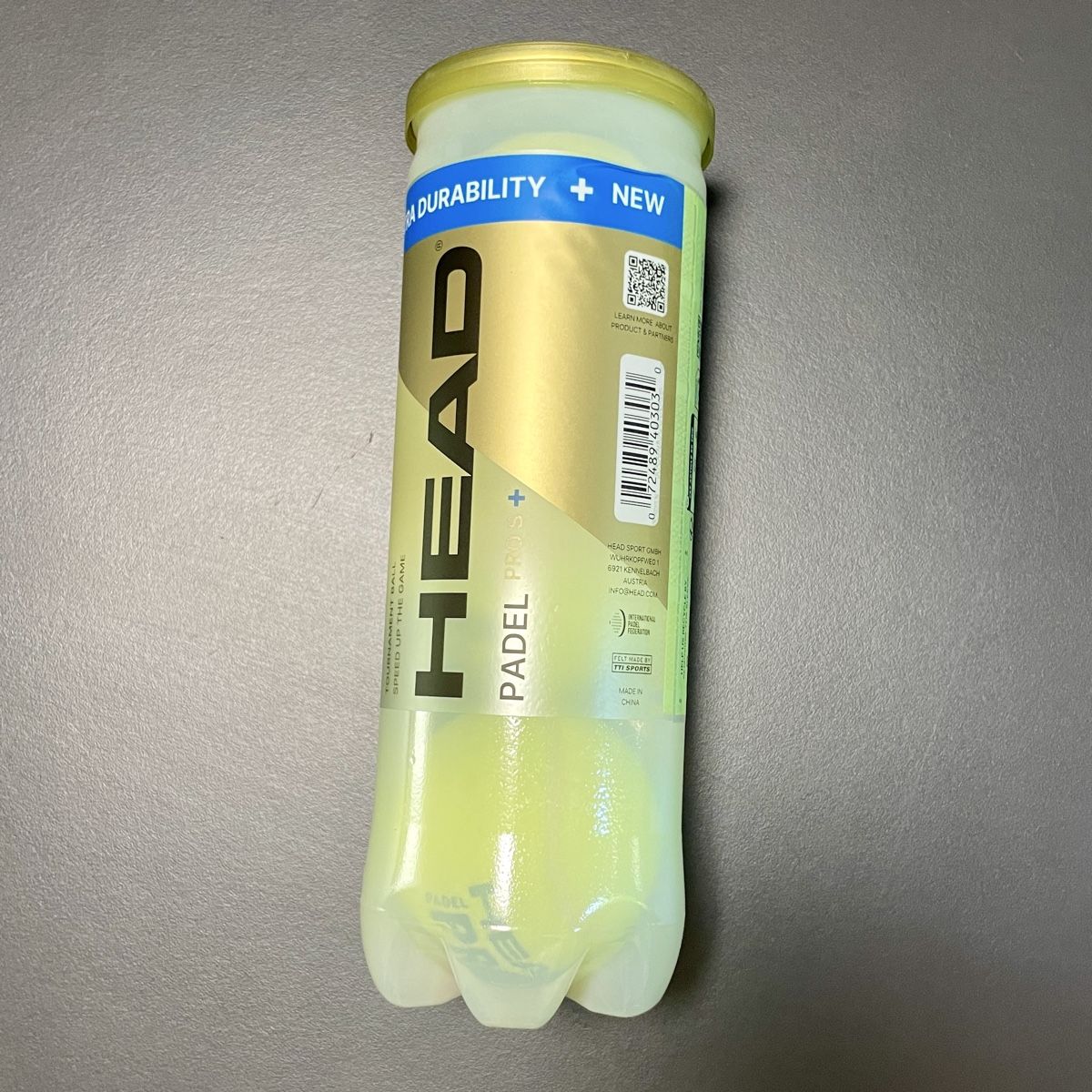 Head Palloni: 1 Dose HEAD PRO S+ mit 3 Padelbällen – Nuovo e nell'imballaggio originale da Aarburg venduto da jimmy1978