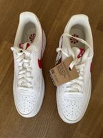 NEUE - Nike Court Vision Low Sneakers White Red Size 47