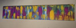 Gemälde " Regenbogenfarben" handmade 20×100