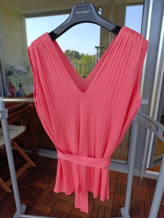 Sommer Top schimmerend rosa, Gr. M