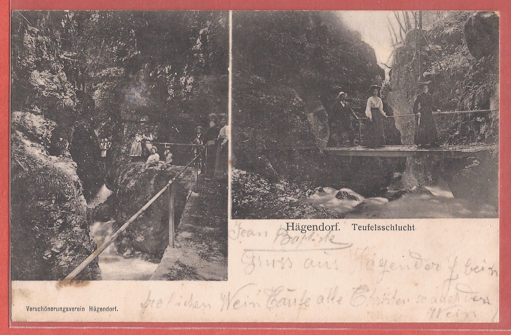Cartes postales: Hägendorf - Teufelsschlucht - 1906 – D'occasion à Fislisbach par Porano
