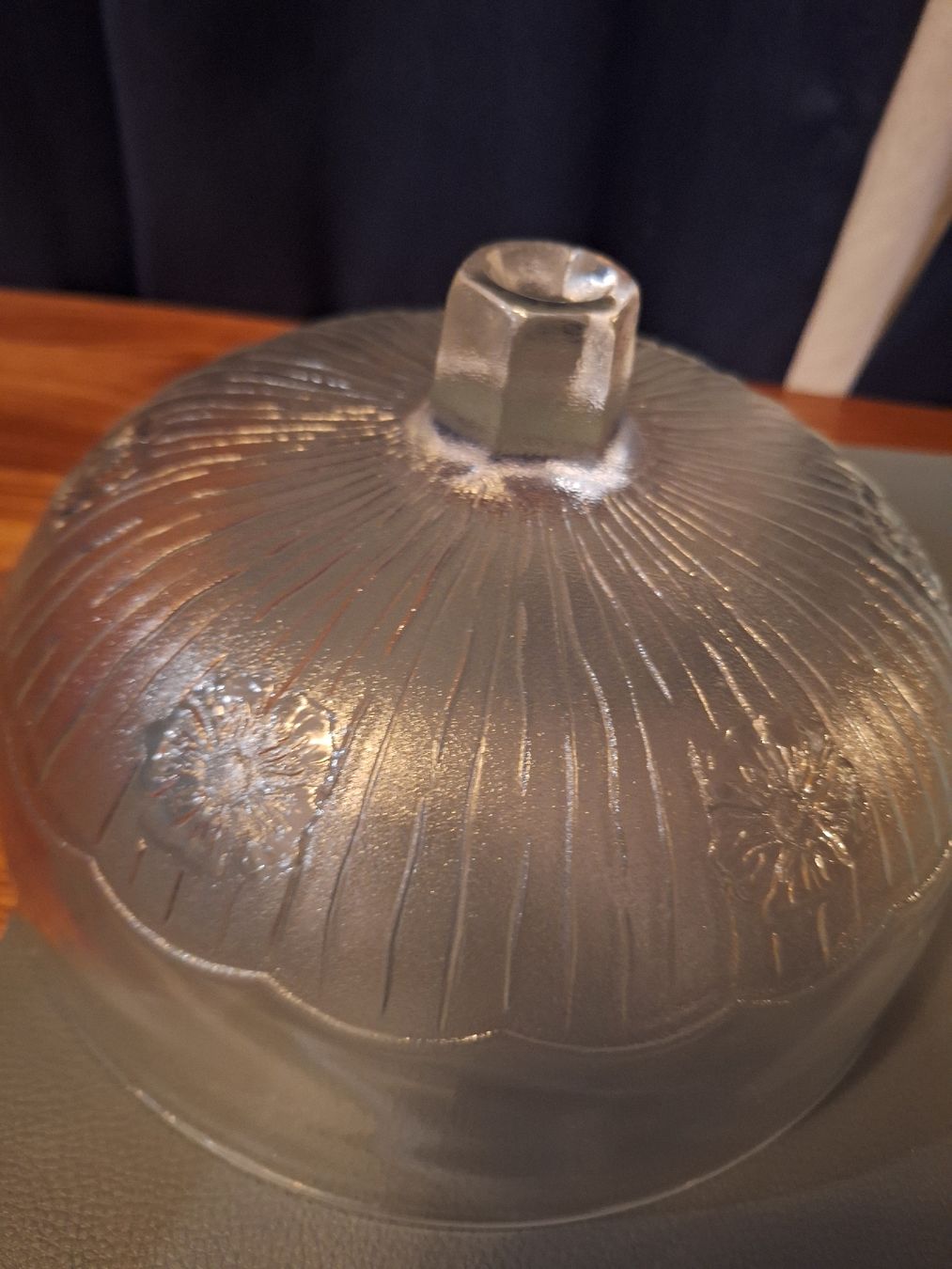 Bicchieri: Vintage, Glas Glocke mit Unterteller Gebäckabdeckung – Usato da Regensdorf venduto da Schmim 3