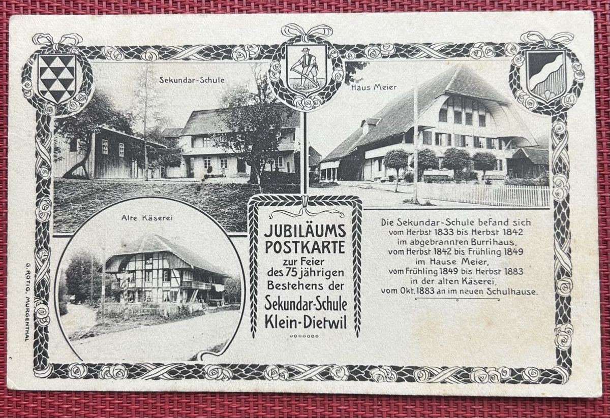 Cartoline postali: AK Kleindietwil 3-Bildrig  – Usato da Horw venduto da Tellbub