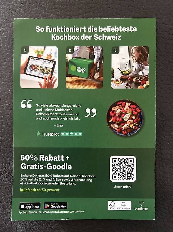 Gutscheine: HelloFresh Gutschein – Neu und originalverpackt aus Berg TG von Viper9 1