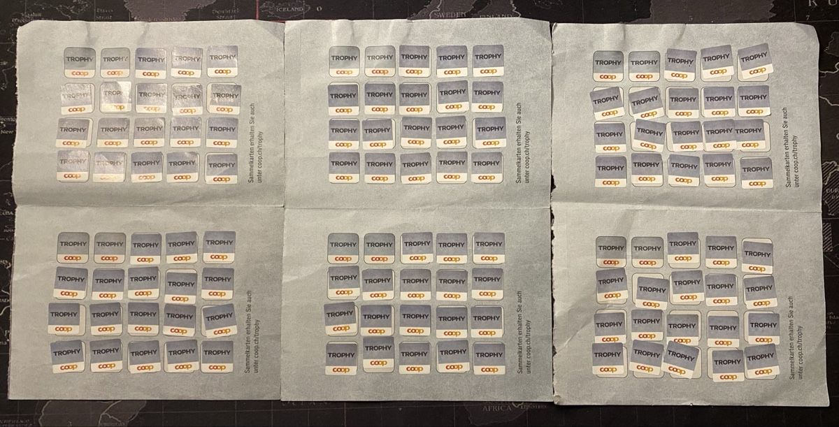 Coop Sammelmarken & -punkte: Coop Sammelkarten Trophy Konvolut – Neu und originalverpackt aus Allschwil von Deal_Tiger99