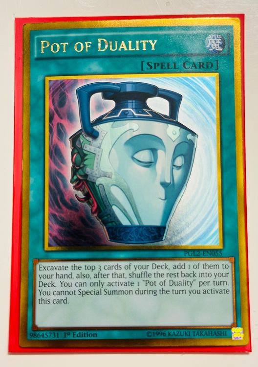 Yu-Gi-Oh! / Pot of Duality / Gold Rare / PGL2-EN055 (Neu und ...
