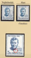 1966, ABART, PP, HEINRICH FEDERER, PLATTENFEHLER TINTENFLECK