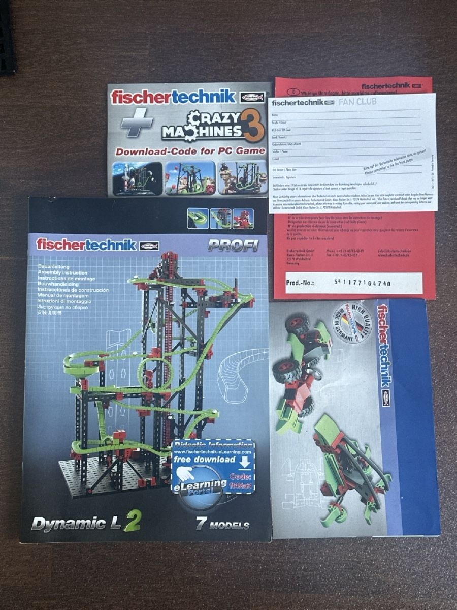 Fischer Kit di costruzioni: Fischertechnik Dynamic L2 Kugelbahn, 780 Teile, ab 9 J. – Nuovo (secondo la descrizione) da Neerach venduto da Matug1248 5