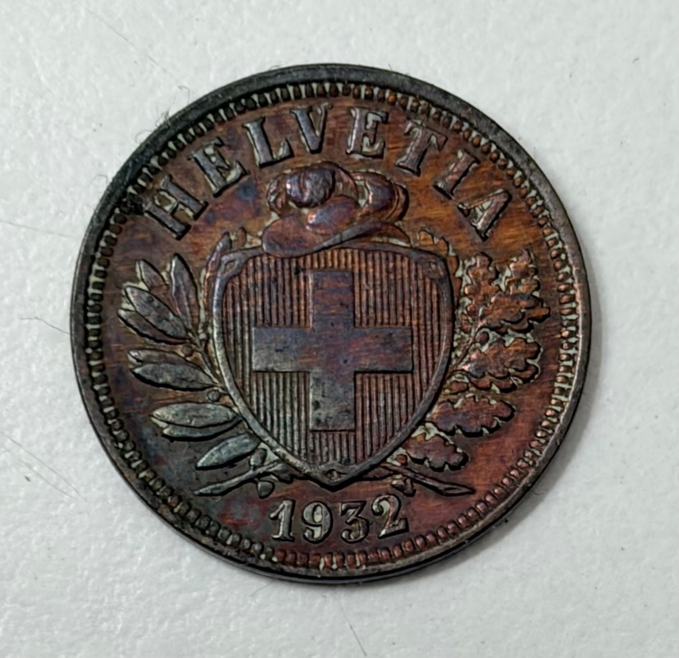 Tutti le monete: 1 x 2 Rappen Münze 1932 – Usato da Safenwil venduto da gemeinsamX 1