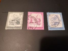 Lot de 3 timbres autrichiens vintage - collection!