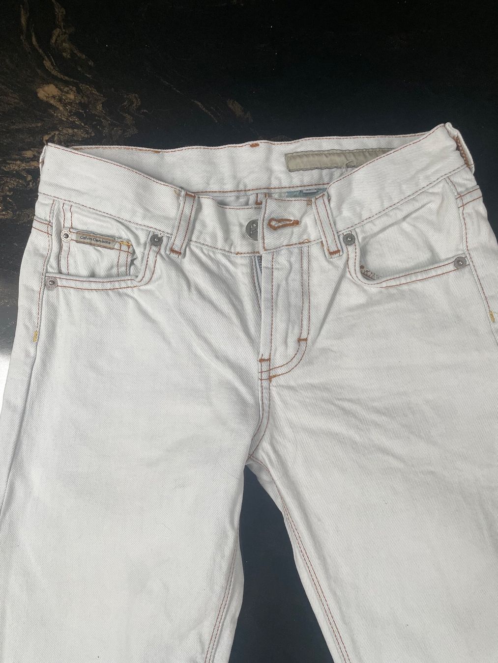 Calvin Klein Jeans: Jeans Calvin Klein Vintage W26 white – Gebraucht aus Minusio von Pink222 5