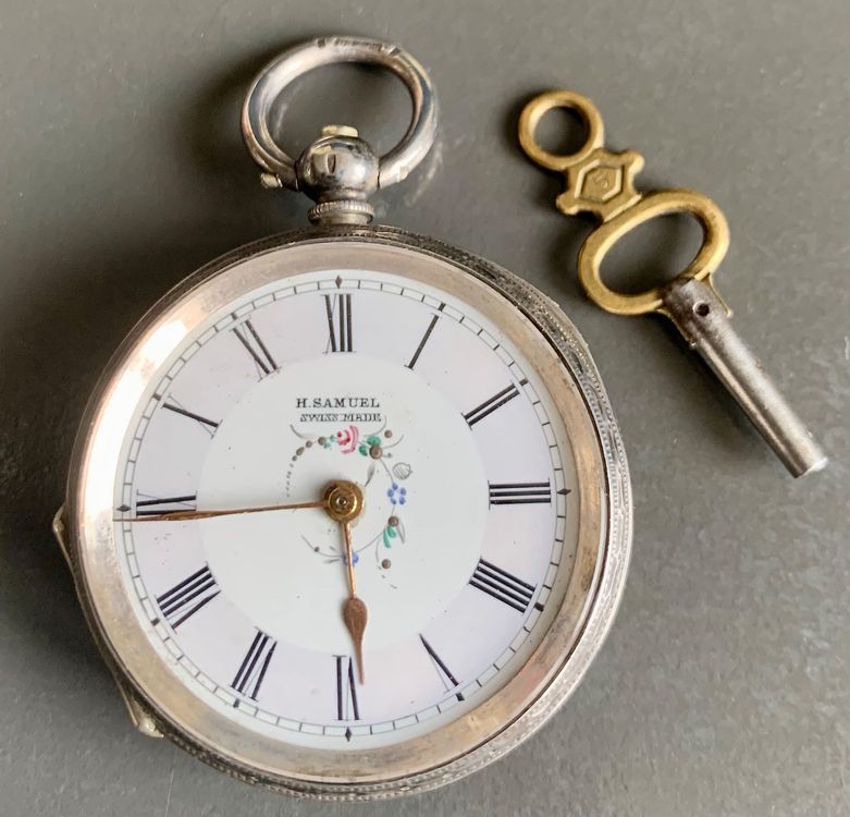 Albert Chiusura Girevole Argento Sterling Massiccio 29mm Tasca - Foto 12