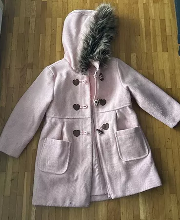 Manteau fille 104 rose 