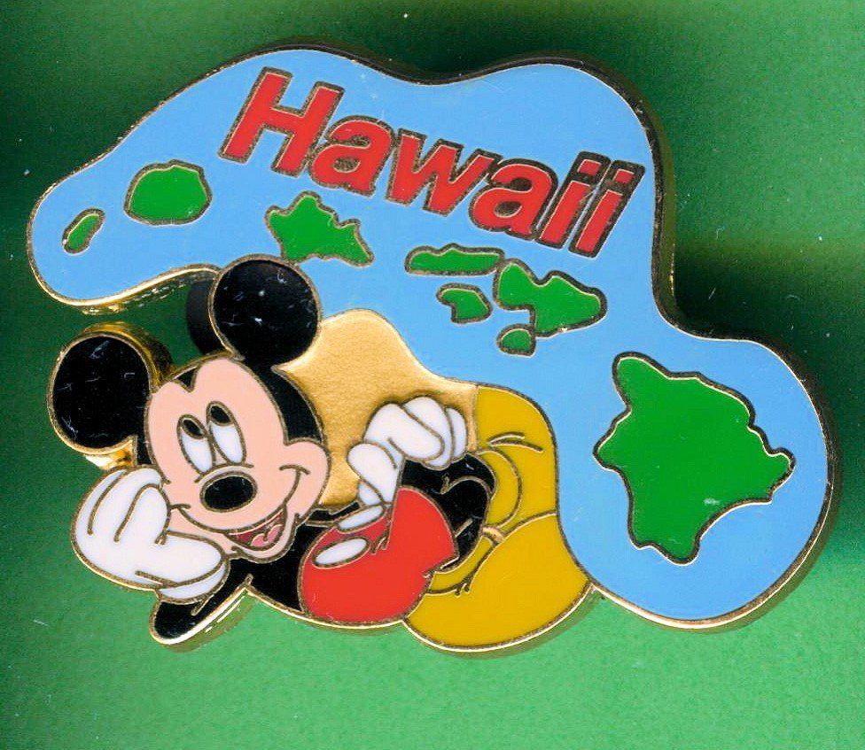 Disney Placchette & Badge: DISNEY  Mickey Maus  HAWAII – Usato da Winterthur venduto da Sammleroase
