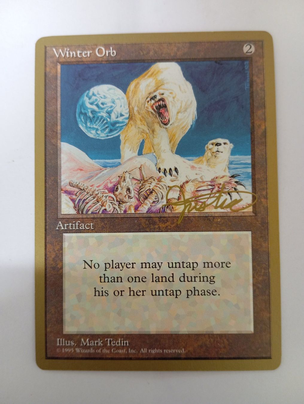 Magic The Gathering Sammelbilder & Trading cards: MTG Single: Winter Orb - Mark Justice - Gold Frame EX EN – Gebraucht aus Biel/Bienne von Wolfsrudel999
