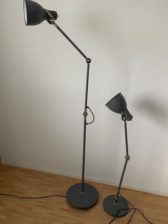 Zwei Stehlampen Anthrazit | Kaufen Auf Ricardo