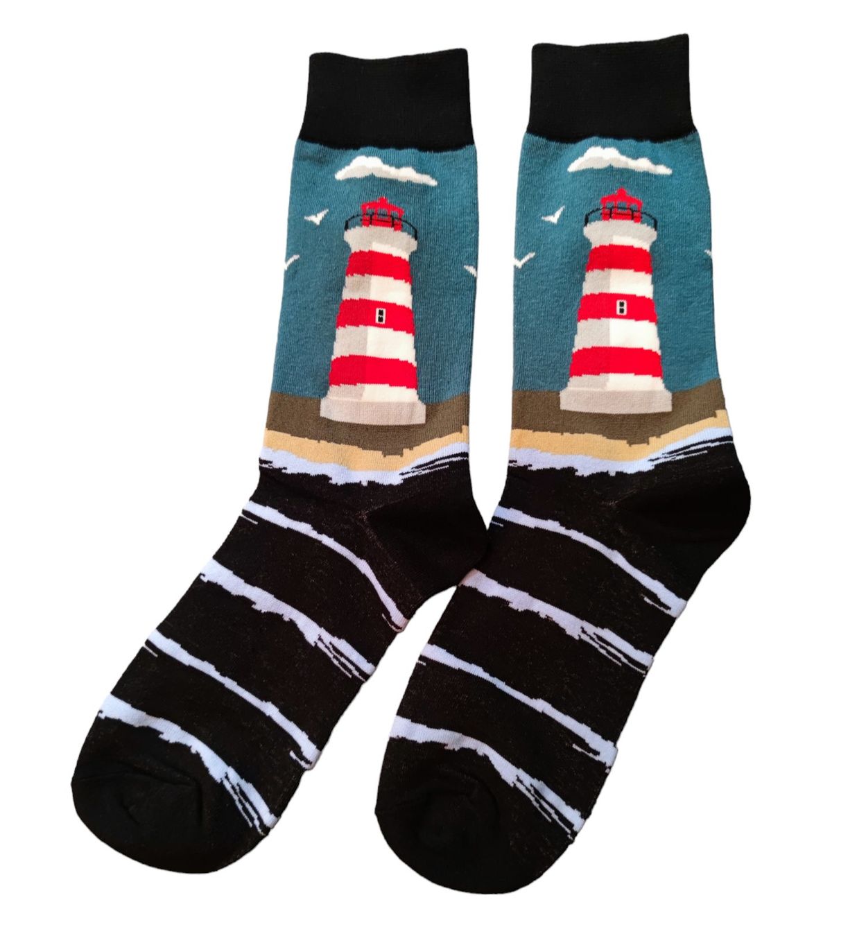 Calze: Socken Leuchtturm / Lighthouse – Nuovo e nell'imballaggio originale da Zürich venduto da amysmith 1