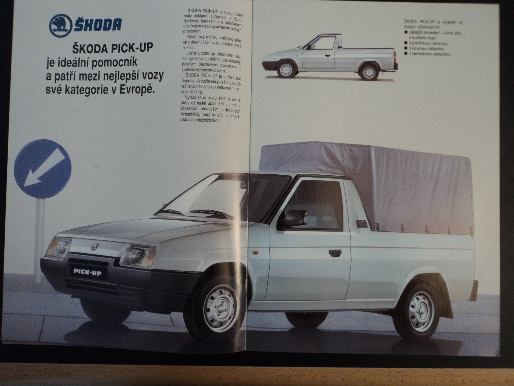 Skoda Documenti: Prospekt Skoda Pick-Up  1990er – Usato da Schwarzenburg venduto da modelCARama 2