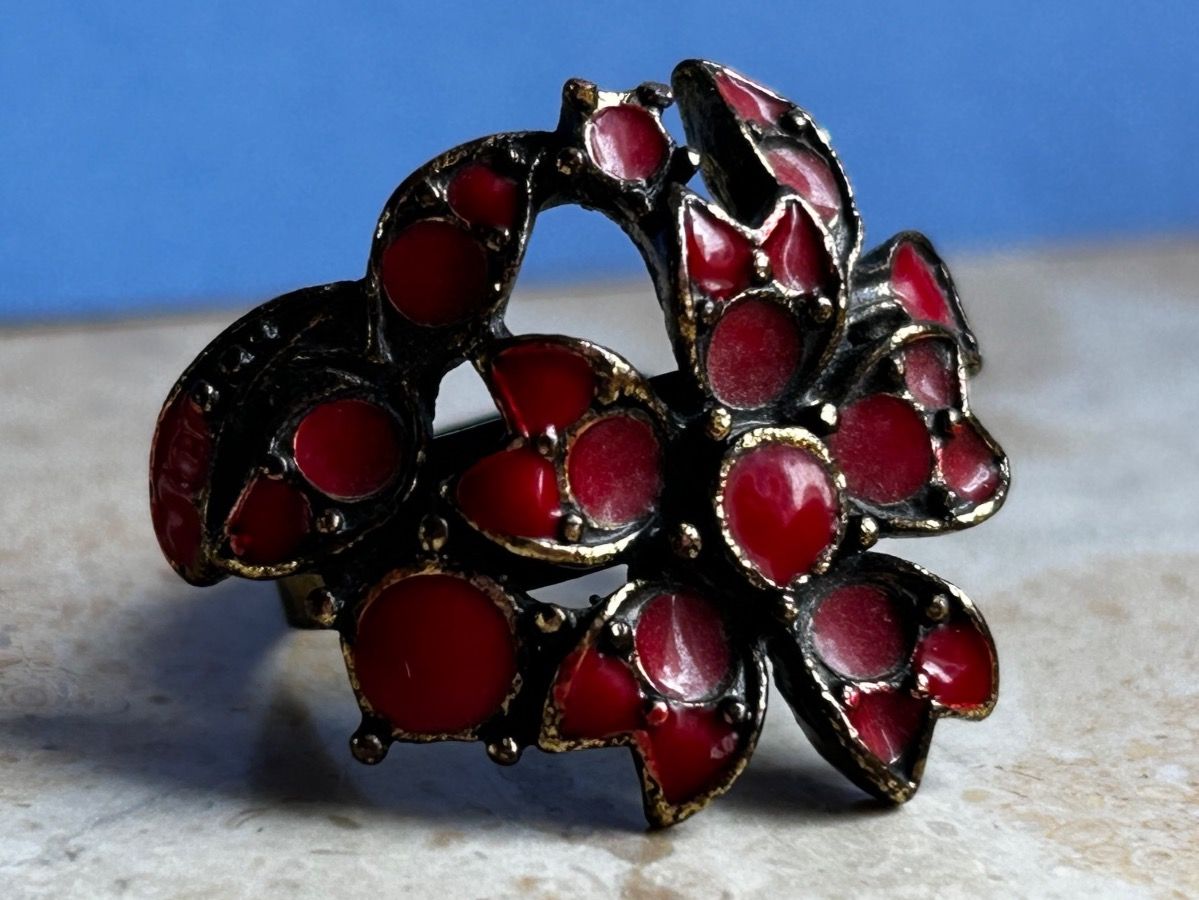 Anelli: Fingerring ROTE KRAFTBLUME (54+) – Usato da Laufen venduto da Bellebellezza 4