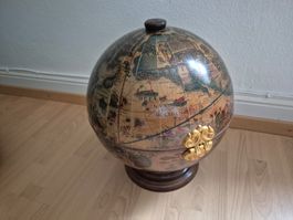 Globusbar Vintage Made in Italy Bar Weltkarte Whisky Salon