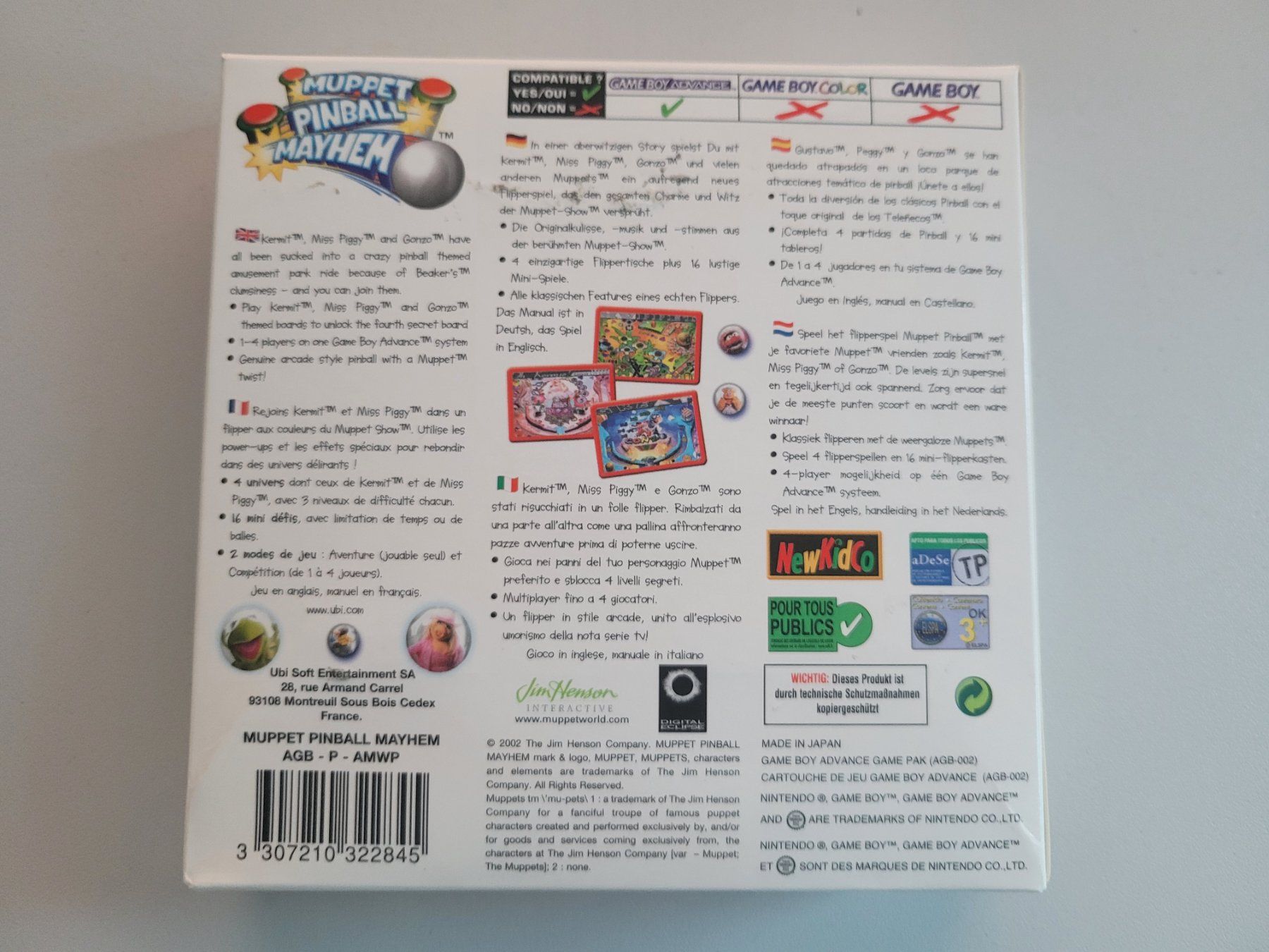 Giochi: Muppet Pinball Mayhem (GBA), selten! – Usato da Uezwil venduto da -Retrogames- 2
