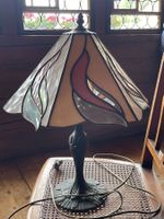 Tiffany Tischlampe weiss/rosa