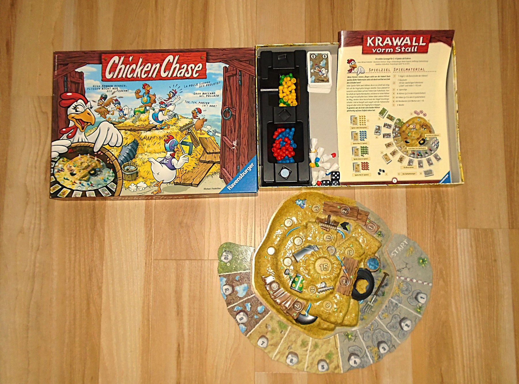 Ravensburger Giochi: CHICKEN CHASE - das verrückte Hühnerrennen – Usato da Pfeffingen venduto da Elfenstein 1