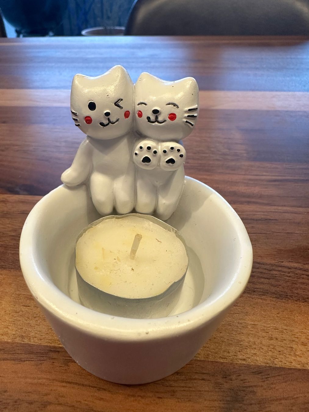 Portacandele: Teelicht "Katzen am Lagerfeuer" – Nuovo (secondo la descrizione) da Boll venduto da Ha-Se 1