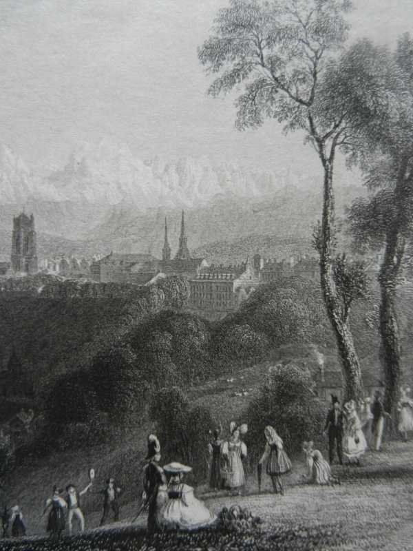 Stiche: Bern Stahlstich von Bartlett – Gebraucht aus Risch von Rischli15 7