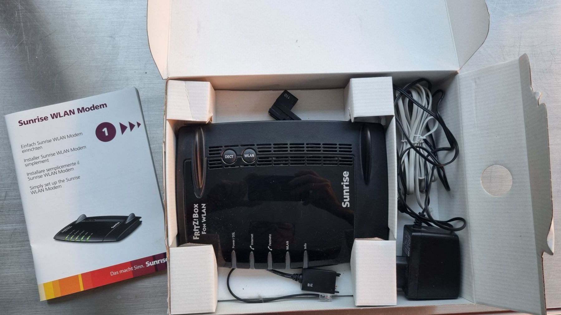 Sunrise Modems & Routeurs: FritzBox 7390 WLan Modem - VDSL/ADSL - Sunrise Version – D'occasion à Ennetbaden par urs1369 1