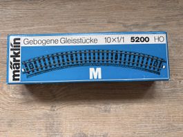 Märklin M-Gleis 5200 gebogene Gleise 10 Stück H0