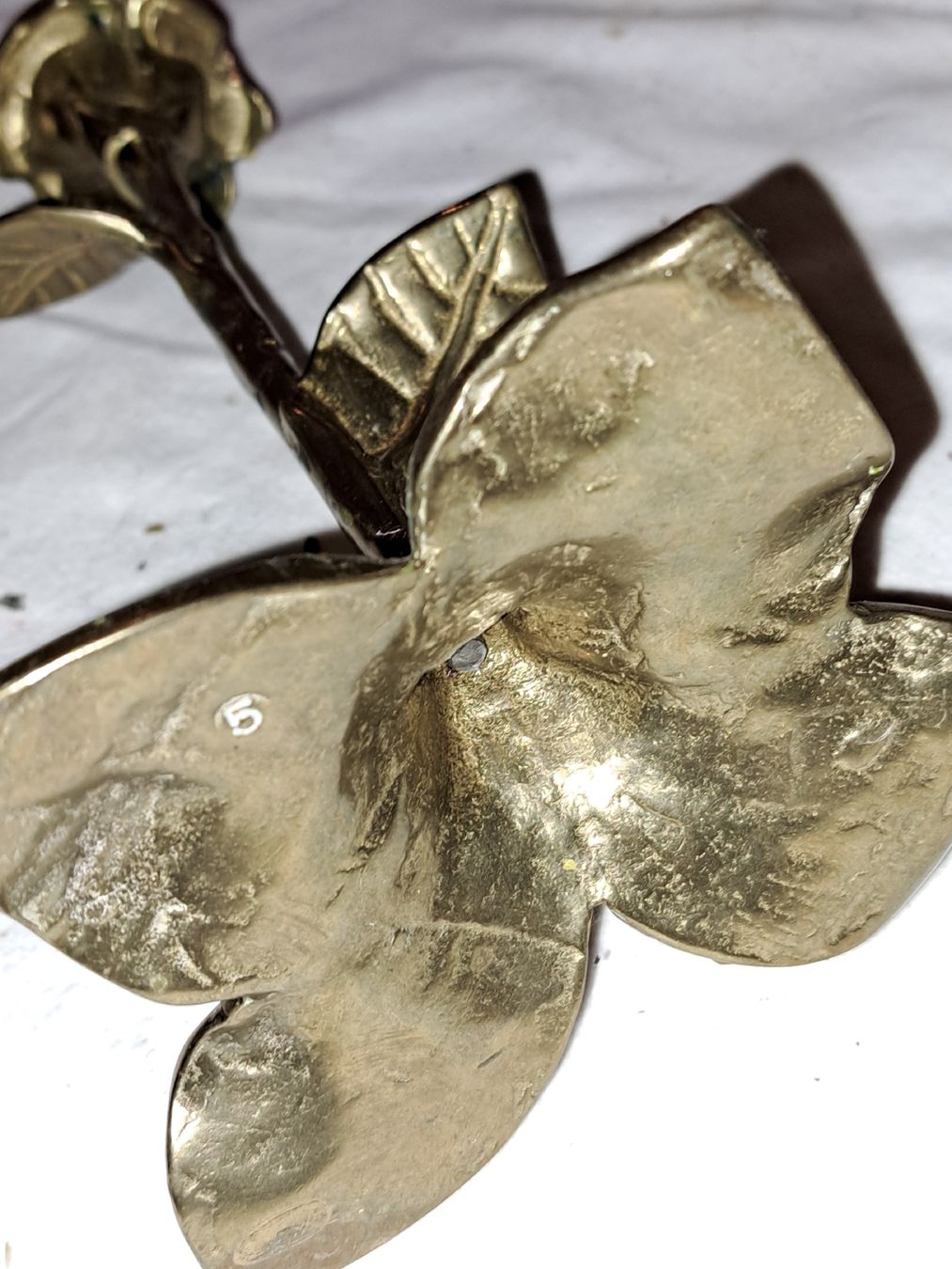 Portacandele: antiker Kerzenständer Rose – Usato da Kölliken venduto da Upcycling-by-Mc-TAM 4