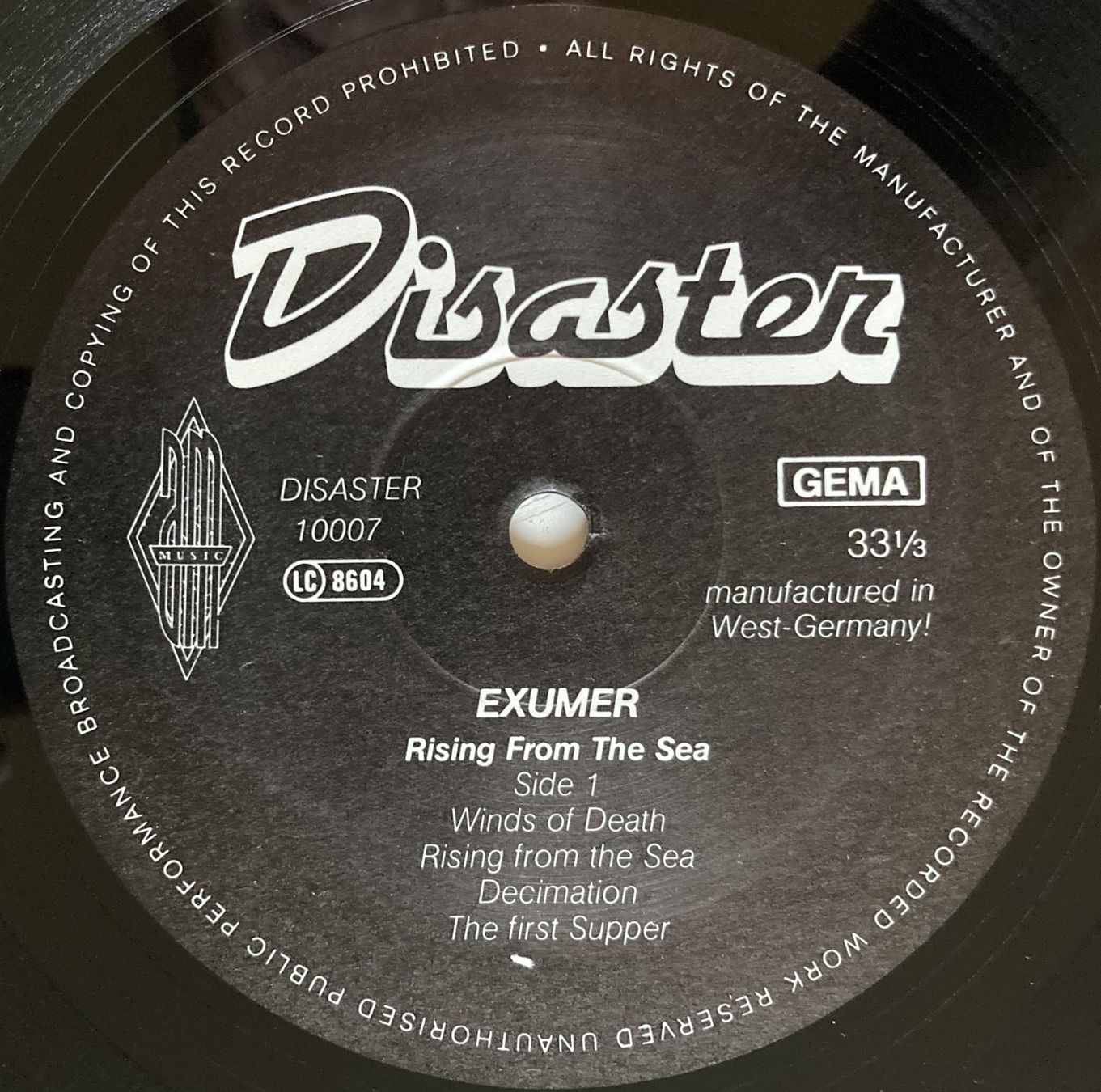 Schallplatten: EXUMER - RISING FROM THE SEA – Gebraucht aus Bottens von hotter-than-hell 3