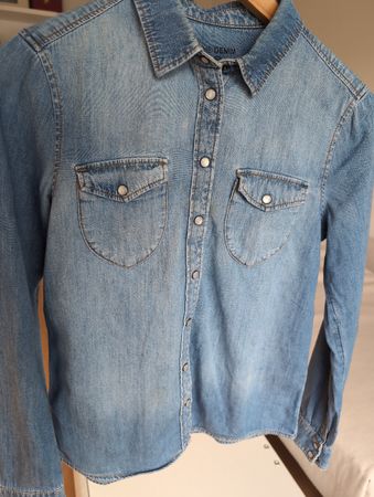 C&A Denim Shirt, Size 34, Blue, Casual Look