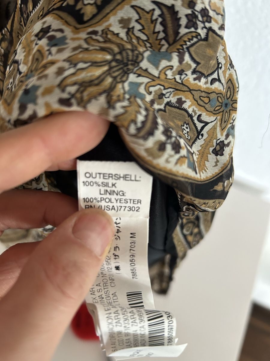 Zara Vestiti: Pure Seide Zara Boho Tunika Kleid M – Usato da St. Gallen venduto da jojan 2