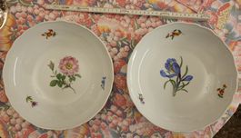 Zwei grosse Schalen Meissen, 25 cm, Neuer Ausschnitt