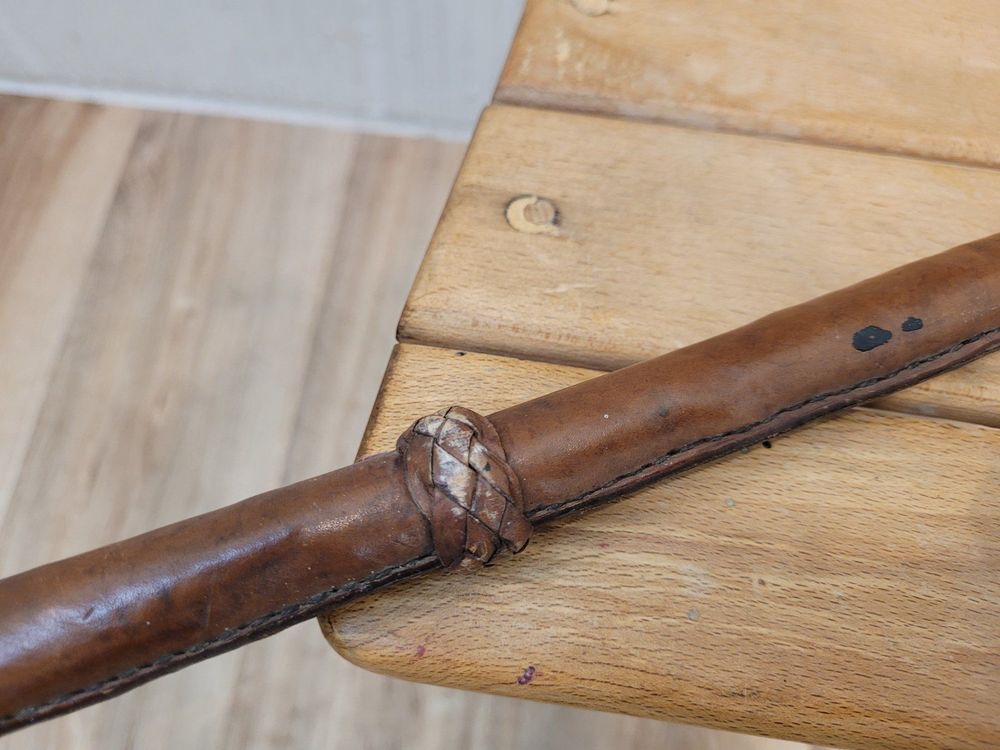 Pferdepeitsche Aus Kunstleder, 44,5 Cm – Schwarz, Ergonomischer Griff, Für Reiten & Training
