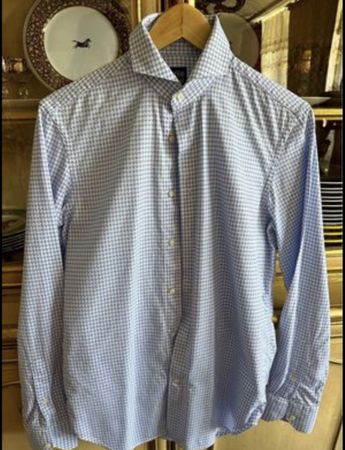 Boggi Baumwolle klassisches Hemd Gr.38 slim fit Chemise neuf
