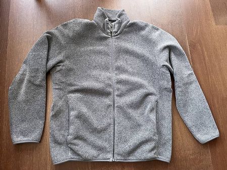 Uniqlo Fleecejacke, grau, XL