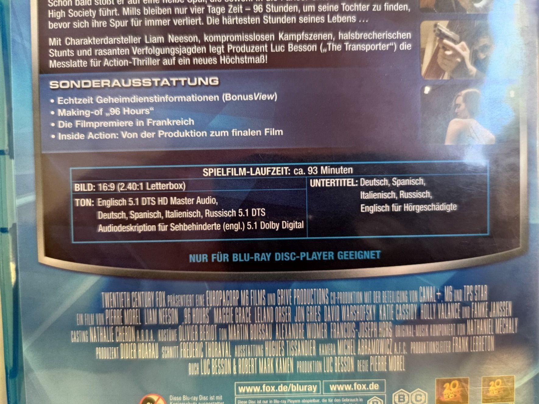 Tutti i DVDs: 96 Hours – Usato da Liestal venduto da Kratzilla 3