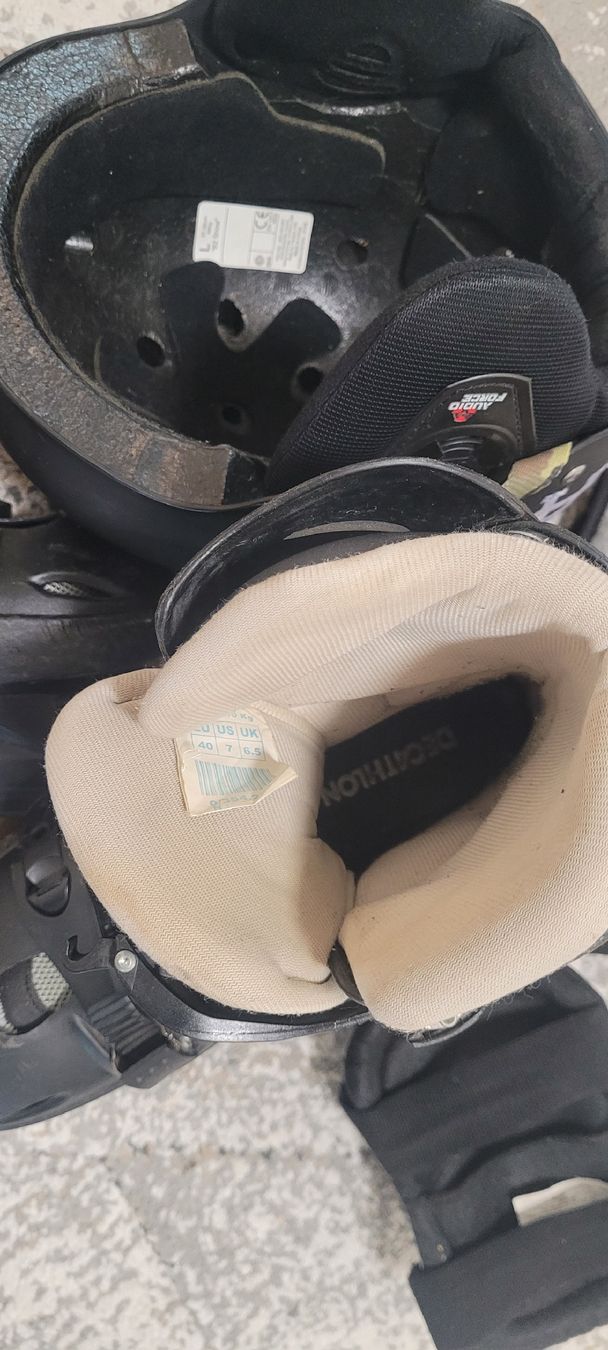 Decathlon Pattini in linea & Pattini a rotelle: Roller Decathlon 40 casque pro- tec t L + protection – Usato da Vevey venduto da obi_n8zc 3