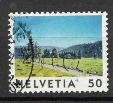 Alle Briefmarken: 1998 - Freimarken "Bilder der Schweiz" - Freiberge – Gebraucht aus Schaffhausen von poststamp